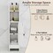 Slim Bathroom Storage Cabinet Narrow Floor Cabinet 8 Inch Wide Space Saving Organizer With Shelves